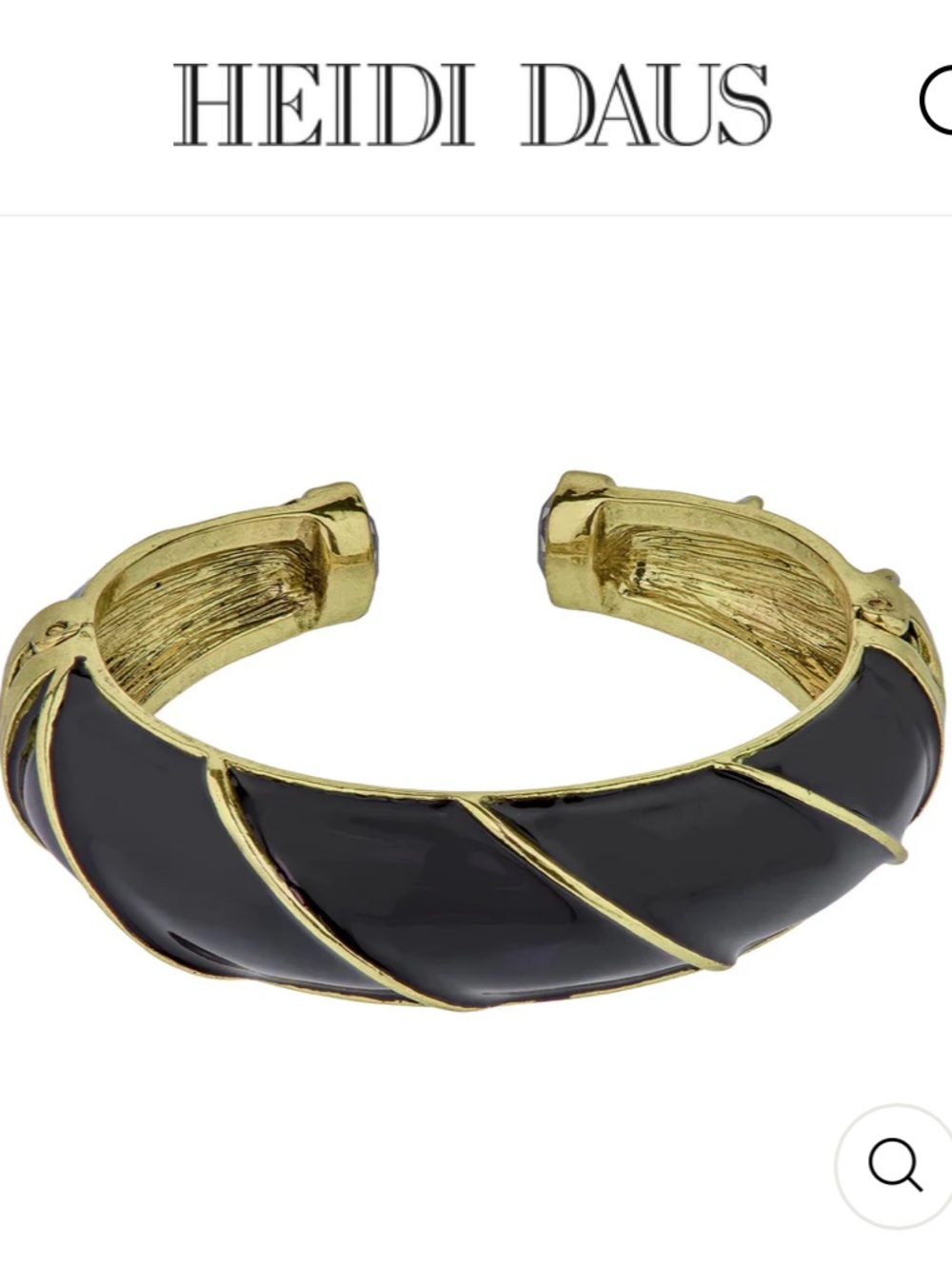 Heidi Daus The Perfect Wave Enamel & Crystal Bracelet Size M/L